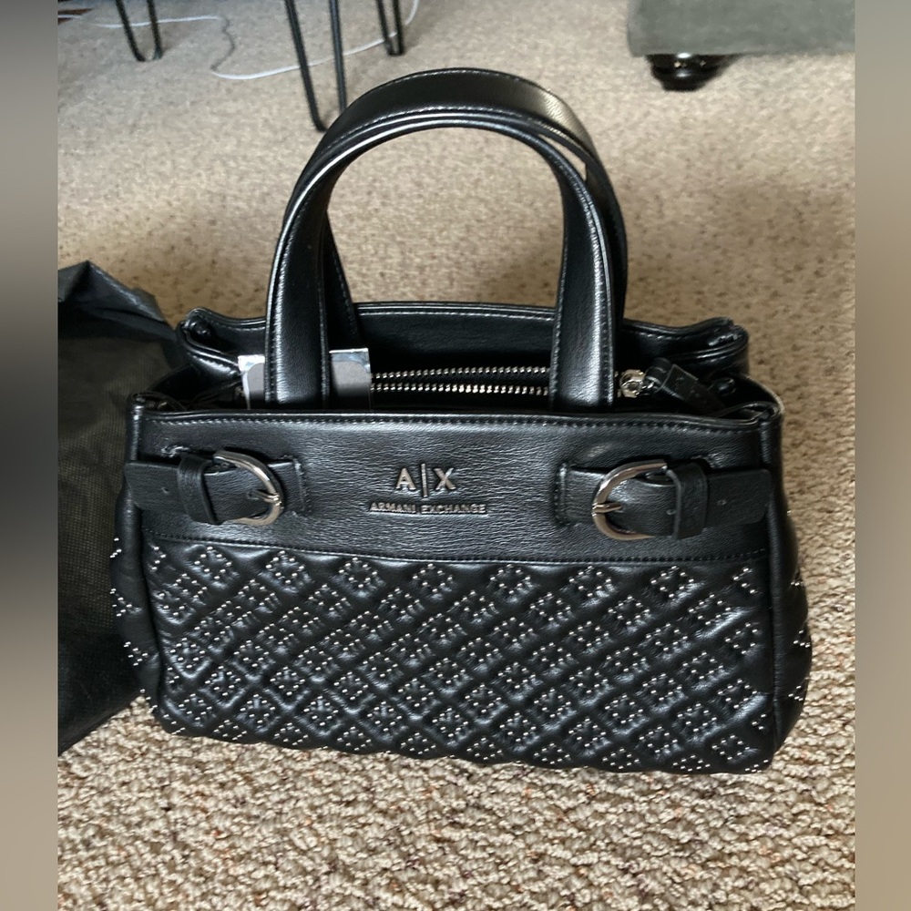 NWT Armani Exchange black purse